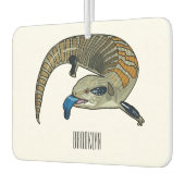 青い舌を使ったスケープの漫画イラストレーション カーエアーフレッシュナー (左)