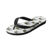 青い舌を使ったスケープの漫画イラストレーション キッズビーチサンダル (アングル)