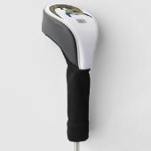 青い舌を使ったスケープの漫画イラストレーション ゴルフヘッドカバー (アングル)