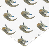 青い舌を使ったスケープの漫画イラストレーション ショートテーブルランナー (コーナー)