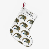 青い舌を使ったスケープの漫画イラストレーション スモールクリスマスストッキング (正面 (吊り時))