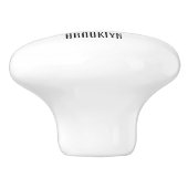 青い舌を使ったスケープの漫画イラストレーション セラミックノブ (側面)