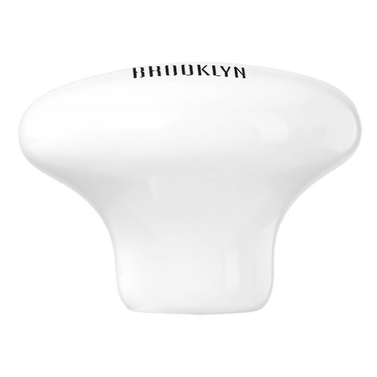 青い舌を使ったスケープの漫画イラストレーション セラミックノブ (側面)