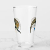 青い舌を使ったスケープの漫画イラストレーション タンブラーグラス (右)