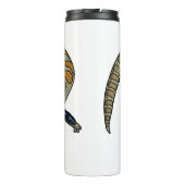 青い舌を使ったスケープの漫画イラストレーション タンブラー (裏面)