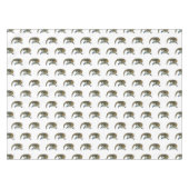 青い舌を使ったスケープの漫画イラストレーション テーブルクロス (正面(横))