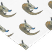 青い舌を使ったスケープの漫画イラストレーション テーブルクロス (アングル)