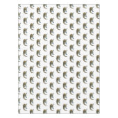 青い舌を使ったスケープの漫画イラストレーション テーブルクロス (正面)