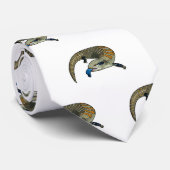 青い舌を使ったスケープの漫画イラストレーション ネクタイ (ロール)