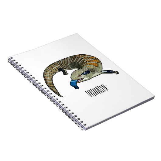 青い舌を使ったスケープの漫画イラストレーション ノートブック (右側)