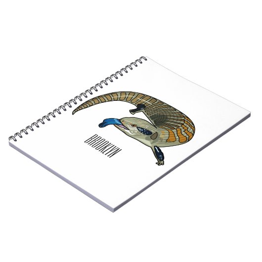 青い舌を使ったスケープの漫画イラストレーション ノートブック (左側)