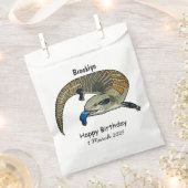 青い舌を使ったスケープの漫画イラストレーション フェイバーバッグ (クリップ留めされた状態)