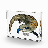 青い舌を使ったスケープの漫画イラストレーション フォトブロック (右)