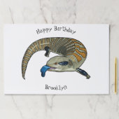 青い舌を使ったスケープの漫画イラストレーション ペーパーパッド (インサイチュ)