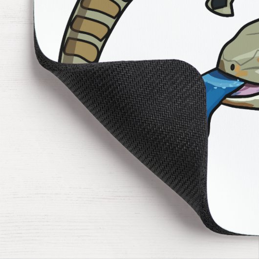 青い舌を使ったスケープの漫画イラストレーション マウスパッド (コーナー)