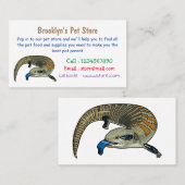 青い舌を使ったスケープの漫画イラストレーション 名刺 (正面/裏面)