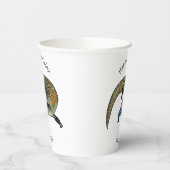 青い舌を使ったスケープの漫画イラストレーション 紙コップ (左)