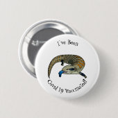 青い舌を使ったスケープの漫画イラストレーション 缶バッジ (正面&裏面)