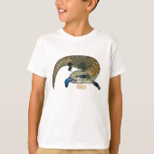 青い舌を使ったスケープの漫画イラストレーション Tシャツ (正面)