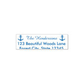 青い航海のいかりアドレス セルフインキングスタンプ (デザイン)