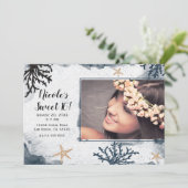 青い航海のコーラルウォーターの色の甘い16写真 招待状 (スタンド正面)