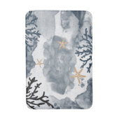 青い航海のコーラルウォーターエレガント色 バスマット (正面縦)