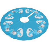 青い航海の海馬 ブラッシュドポリエステルツリースカート (アングル)