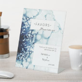 青い航海の目的地の結婚式の好意 台座サイン (インサイチュ)