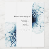 青い航海の目的地結婚の ワインラベル (シングルラベル)