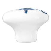 青い航海の船舵 セラミックノブ (側面)