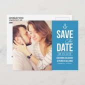 青い航海のSCRIPT PHOTO日付ポストカードを保存 案内ポストカード (正面/裏面)