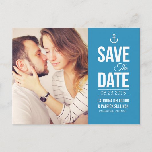 青い航海のSCRIPT PHOTO日付ポストカードを保存 案内ポストカード (正面)