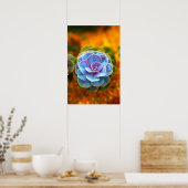 青い色のエチェベリア ポスター (キッチン)