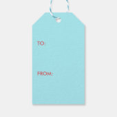 青い色のスイカのスライス ギフトタグ (裏面)