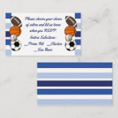 青い色のブロックはメニューの選択の挿入物を遊ばします エンクロージャーカード (正面/裏面)