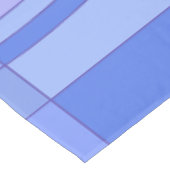 青い色の波状の長方形 テーブルクロス (アングル)