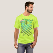 青い色の紅葉 Tシャツ (正面フル)