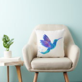 青い色の装飾用ハミングバード クッション (椅子)