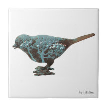 青い色合いのスズメの夢のようなイメージ