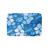 青い色合いの石のように丸王室のい バスマット (正面)