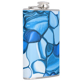 青い色合いの石のように丸王室のい フラスク