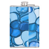 青い色合いの石のように丸王室のい フラスク (裏面)