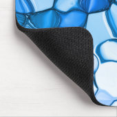 青い色合いの石のように丸王室のい マウスパッド (コーナー)