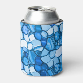 青い色合いの石のように丸王室のい 缶クーラー