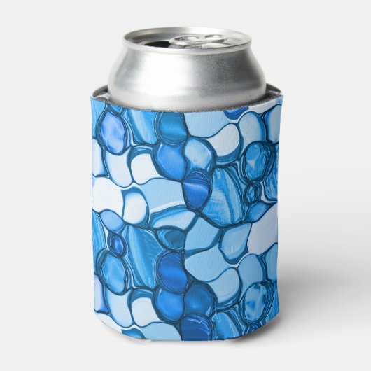 青い色合いの石のように丸王室のい 缶クーラー (缶正面)