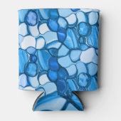 青い色合いの石のように丸王室のい 缶クーラー (正面)