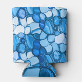 青い色合いの石のように丸王室のい 缶クーラー (裏面)