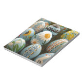 青い色彩の鮮やかイースターエッグ ノートパッド (回転)