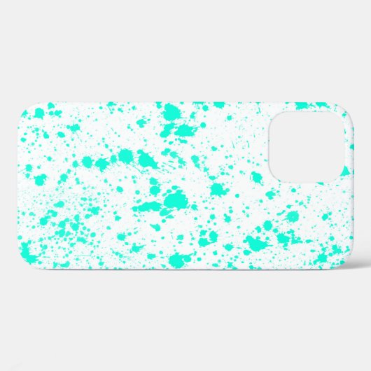 青い色点 Case-Mate iPhoneケース (裏面 (横))