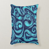 青い色相のアクセント枕 アクセントクッション (正面(垂直))